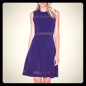 PARKER Breslin black scuba DRESS